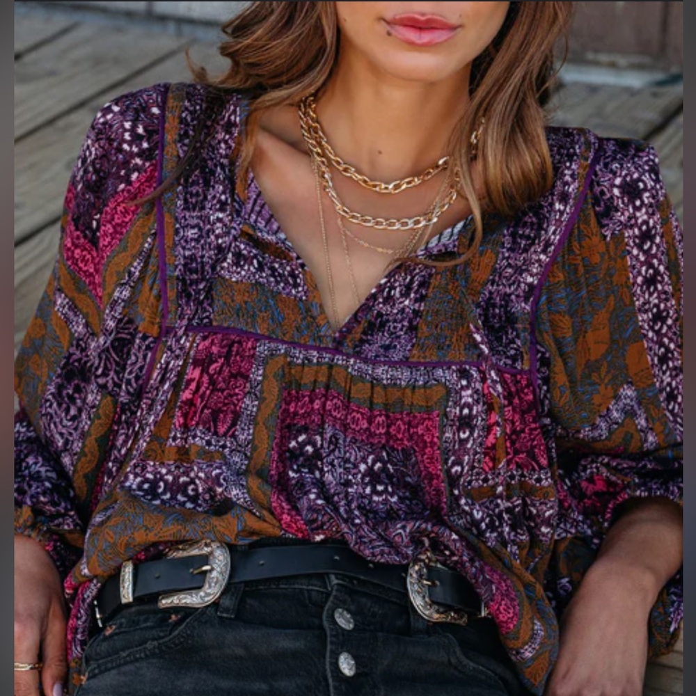VICI | Boho Flowy Top